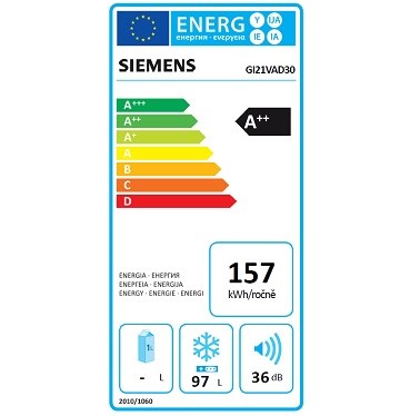 SIEMENS GI21VAD30 spotřeba energie